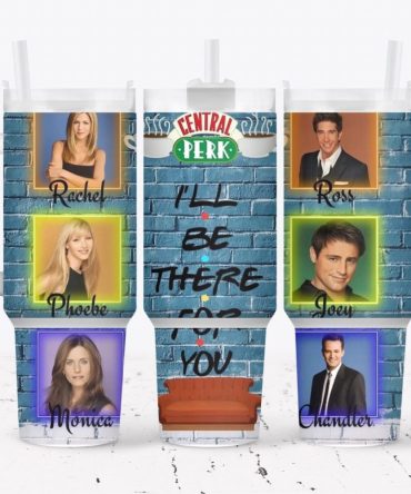 Central Perk Friends Tv Series Custom Stanley Quencher 40Oz Stainless Steel Tumbler With Handle
