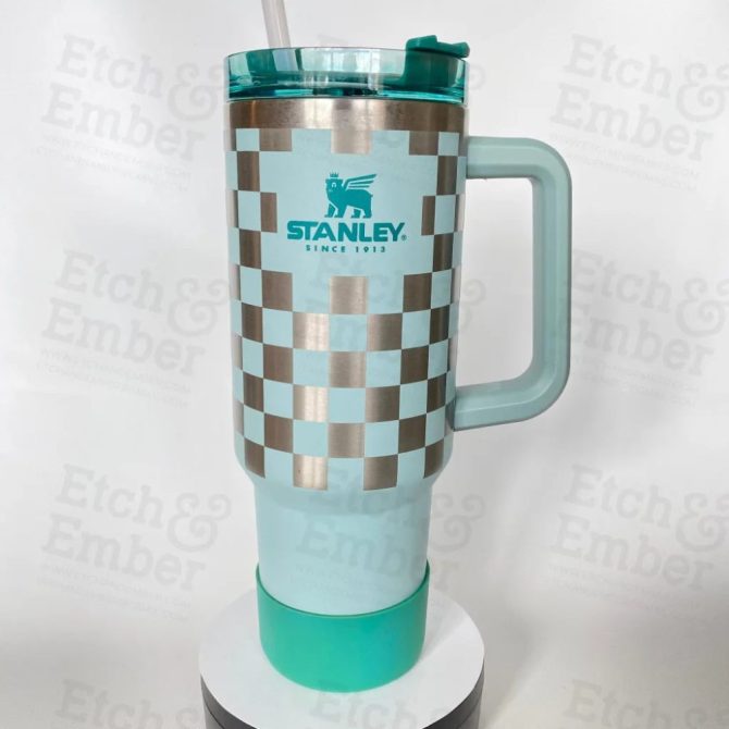 Checkers Custom Stanley Quencher 40Oz Stainless Steel Tumbler