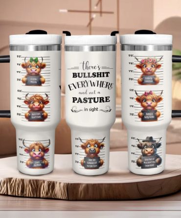 Cheeky Cows Custom Stanley Quencher 40Oz Stainless Steel Tumbler With Handle