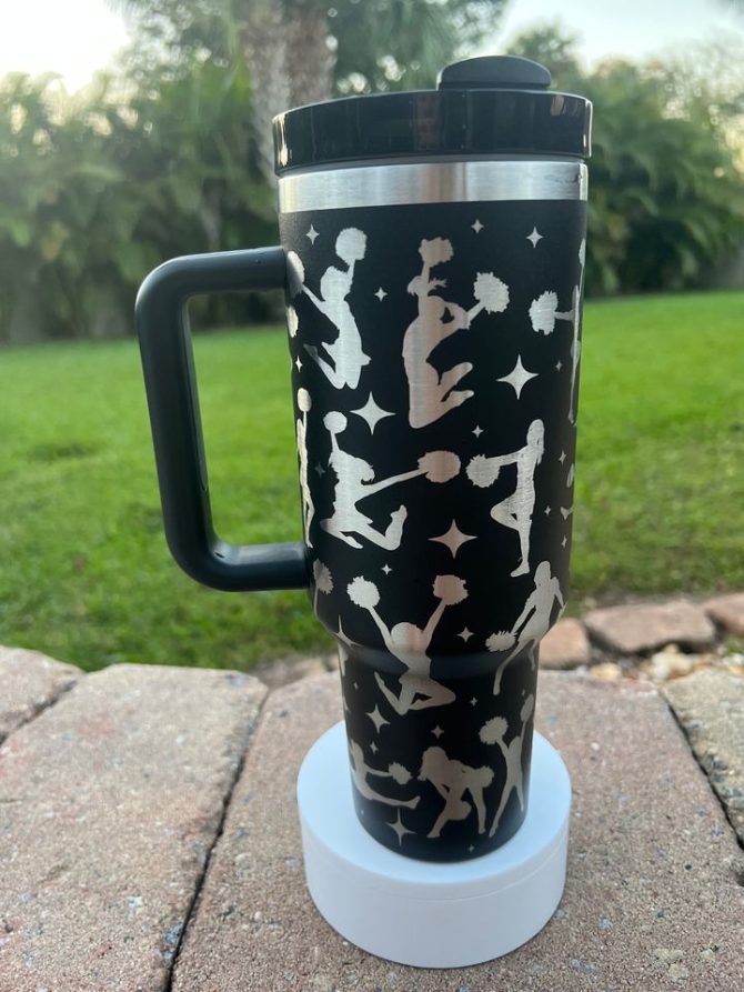 Cheer Mom Custom Stanley Quencher 40Oz Stainless Steel Tumbler - Image 5