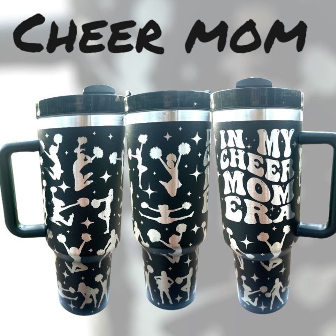 Cheer Mom Custom Stanley Quencher 40Oz Stainless Steel Tumbler - Image 2