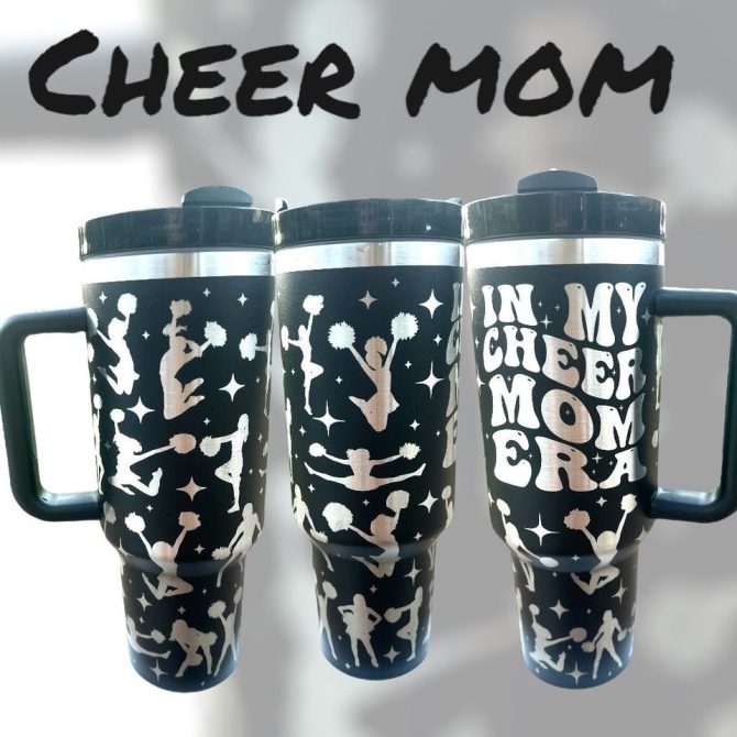 Cheer Mom Custom Stanley Quencher 40Oz Stainless Steel Tumbler