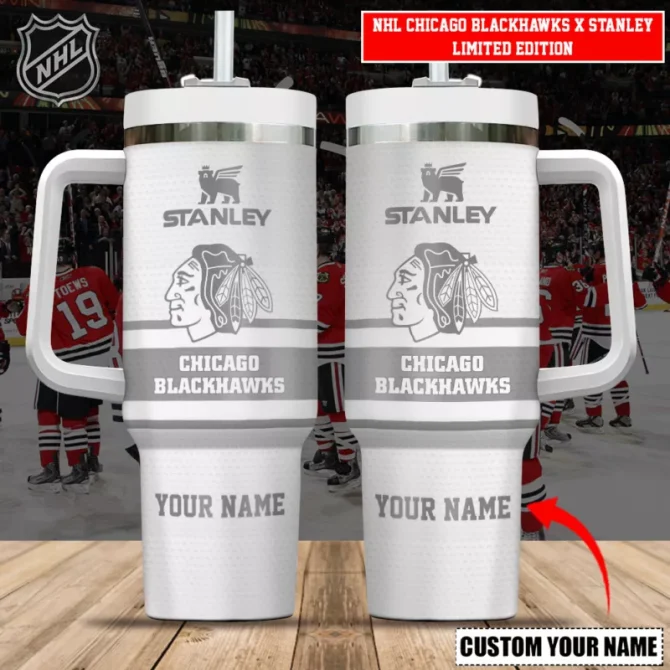 Chicago Blackhawks Nhl Custom Stanley Quencher 40Oz Stainless Steel Tumbler - Image 7