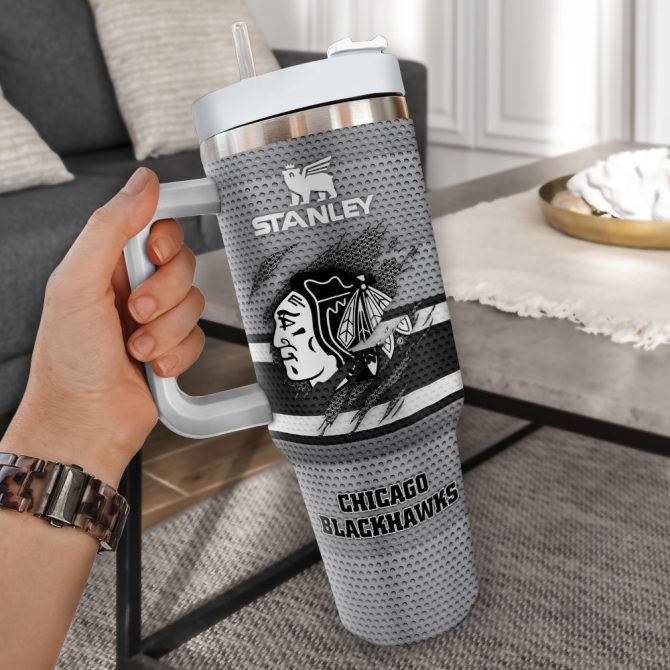 Chicago Blackhawks Nhl Custom Stanley Quencher 40Oz Stainless Steel Tumbler - Image 2