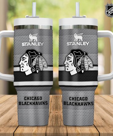 Chicago Blackhawks Nhl Custom Stanley Quencher 40Oz Stainless Steel Tumbler