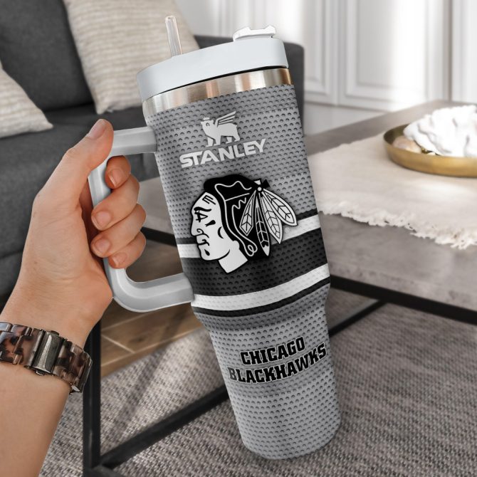 Chicago Blackhawks Nhl Custom Stanley Quencher 40Oz Stainless Steel Tumbler - Image 2