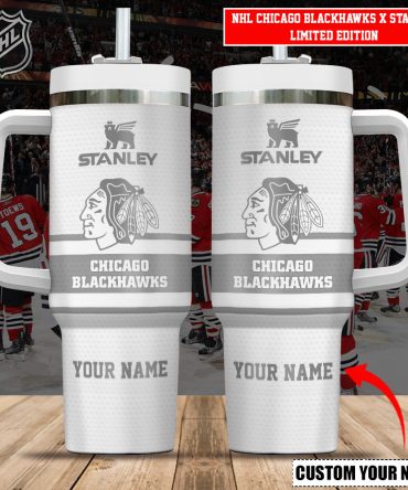 Chicago Blackhawks Nhl Custom Stanley Quencher 40Oz Stainless Steel Tumbler