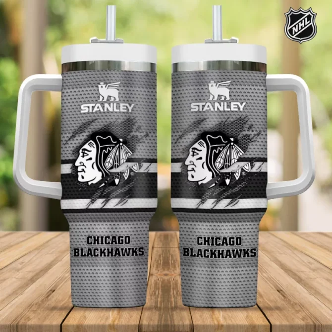 Chicago Blackhawks Nhl Custom Stanley Quencher 40Oz Stainless Steel Tumbler - Image 7