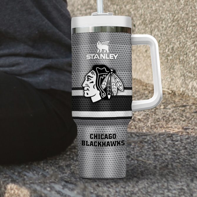 Chicago Blackhawks Nhl Custom Stanley Quencher 40Oz Stainless Steel Tumbler - Image 3