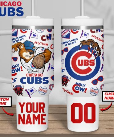 Chicago Cubs Mlb Custom Stanley Quencher 40Oz Stainless Steel