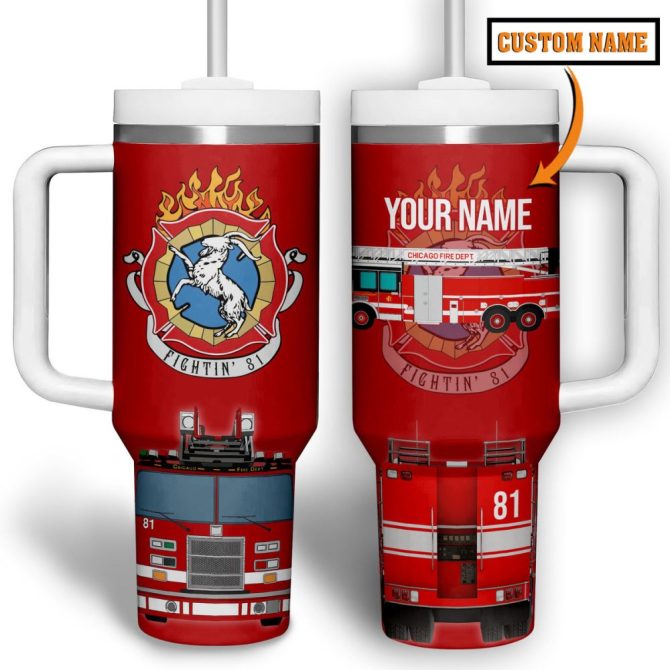 Chicago Fire Movies Custom Stanley Quencher 40Oz Stainless Steel Tumbler - Image 2