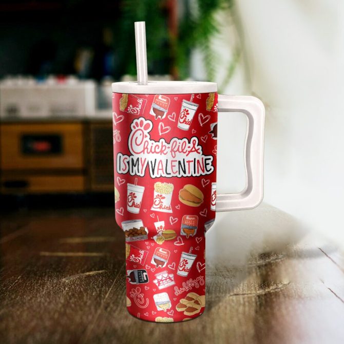 Chick-Fil-A Food Custom Stanley Quencher 40Oz Stainless Steel - Image 2