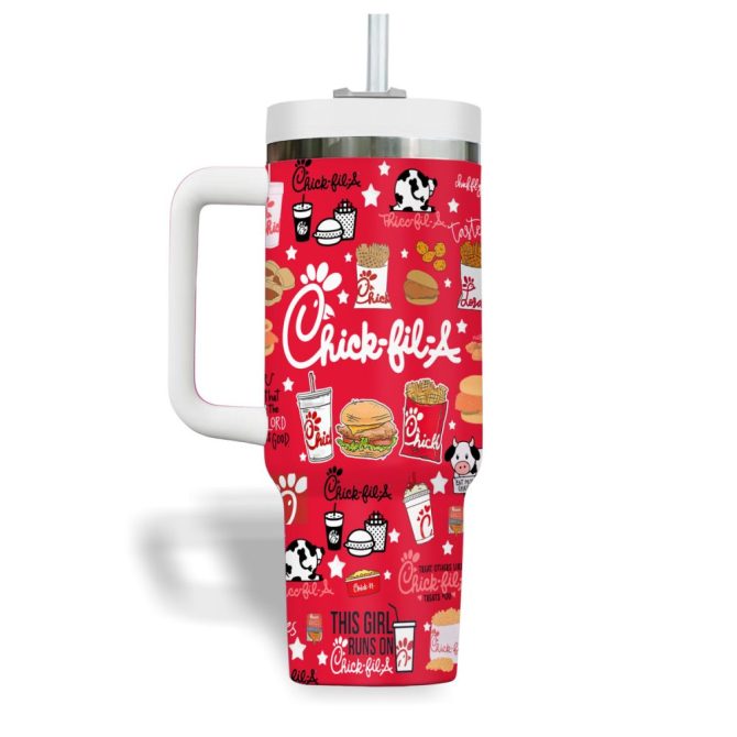 Chick-Fil-A Food Custom Stanley Quencher 40Oz Stainless Steel Tumbler - Image 3