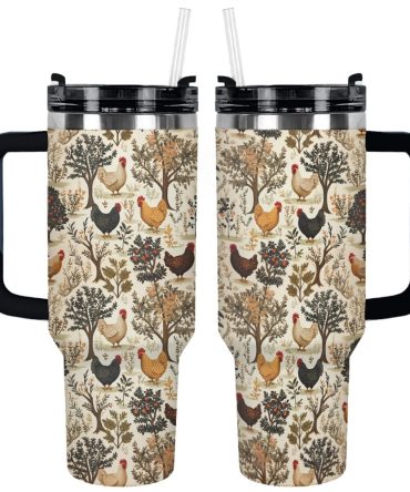 Chicken Country Harvest Custom Stanley Quencher 40Oz Stainless Steel Tumbler With Handle