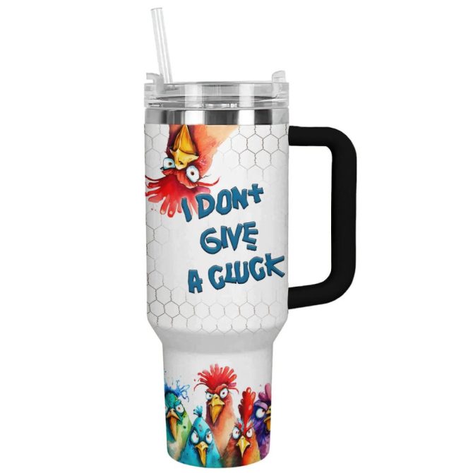 Chicken Custom Stanley Quencher 40Oz Stainless Steel Tumbler With Handle - Image 2
