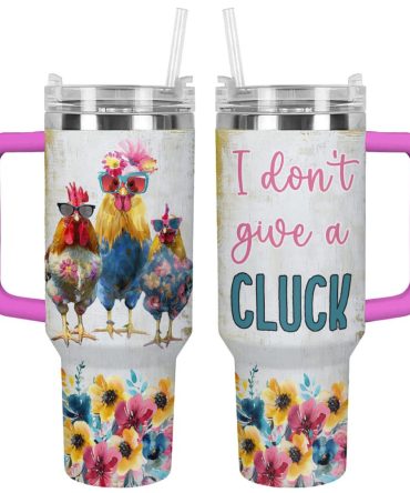 Chicken Custom Stanley Quencher 40Oz Stainless Steel Tumbler With Handle