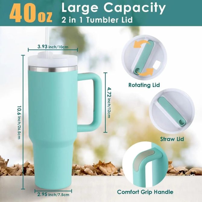 Chip  #8216;N Dale Starbucks Cartoon Custom Stanley Quencher 40Oz Stainless Steel Tumbler - Image 3