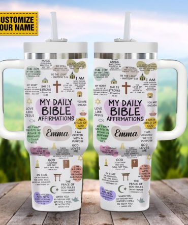 Christ Abstract Shapes Faith Custom Stanley Quencher 40Oz Stainless Steel Tumbler With Handle