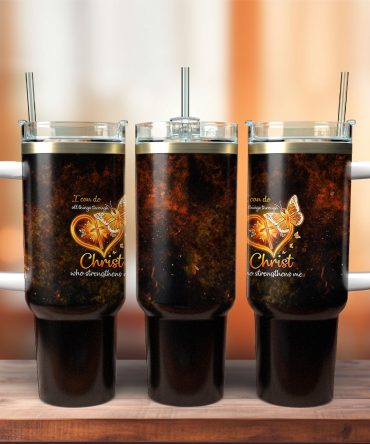 Christian Custom Stanley Quencher 40Oz Stainless Steel Tumbler With Handle