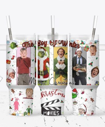 Christmas Funny Movie Tv Series Custom Stanley Quencher 40Oz Stainless Steel Tumbler With Handle