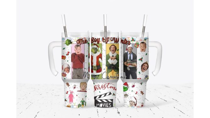 Christmas Funny Movie Tv Series Custom Stanley Quencher 40Oz Stainless Steel Tumbler With Handle