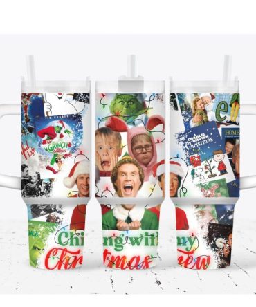 Christmas Funny Movie Tv Series Custom Stanley Quencher 40Oz Stainless Steel Tumbler With Handle