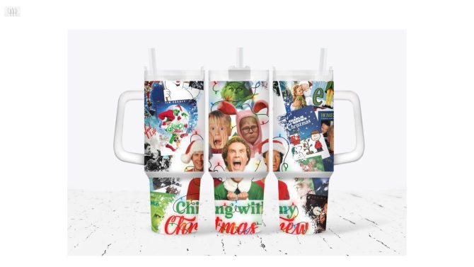 Christmas Funny Movie Tv Series Custom Stanley Quencher 40Oz Stainless Steel Tumbler With Handle