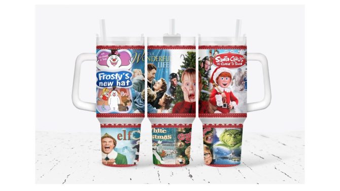 Christmas Funny Movie Tv Series Custom Stanley Quencher 40Oz Stainless Steel Tumbler With Handle