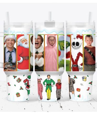 Christmas Funny Movie Tv Series Custom Stanley Quencher 40Oz Stainless Steel Tumbler With Handle
