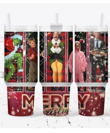 Christmas Funny Movie Tv Series Custom Stanley Quencher 40Oz Stainless Steel Tumbler With Handle