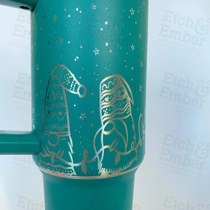 Christmas Gnomes Custom Stanley Quencher 40Oz Stainless Steel Tumbler - Image 4