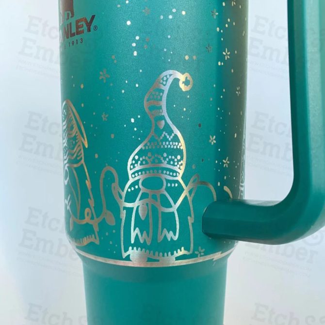 Christmas Gnomes Custom Stanley Quencher 40Oz Stainless Steel Tumbler - Image 2