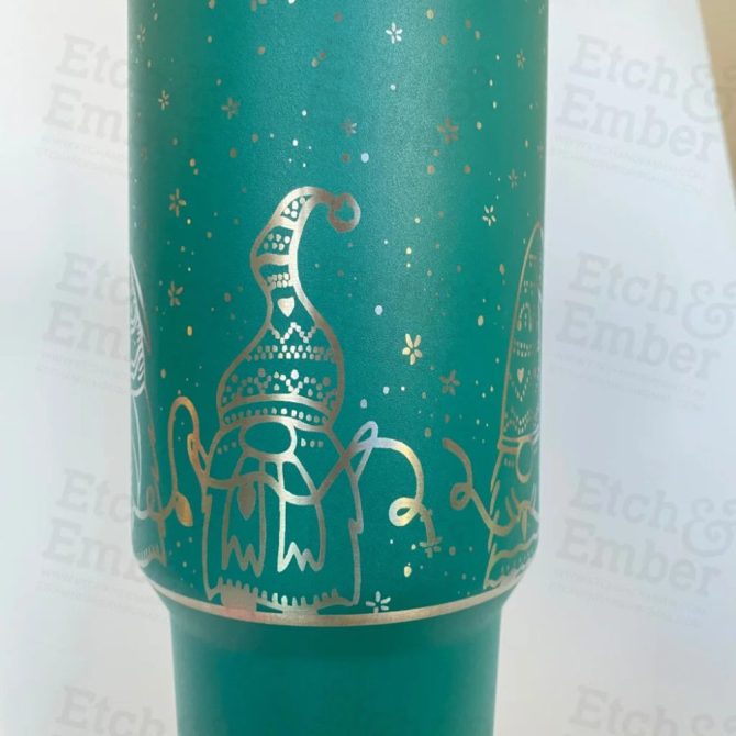 Christmas Gnomes Custom Stanley Quencher 40Oz Stainless Steel Tumbler - Image 3