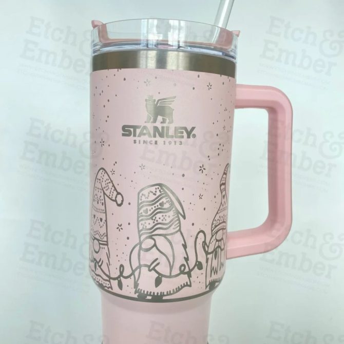 Christmas Gnomes Custom Stanley Quencher 40Oz Stainless Steel Tumbler - Image 6