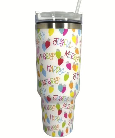 Christmas Pattern Custom Stanley Quencher 40Oz Stainless Steel Tumbler With Handle