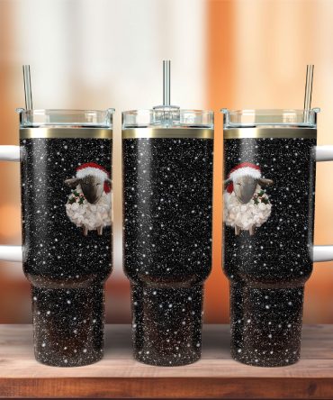 Christmas Sheep Custom Stanley Quencher 40Oz Stainless Steel Tumbler With Handle