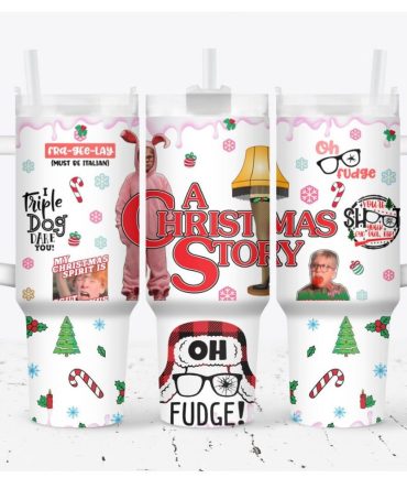Christmas Story Tv Series Custom Stanley Quencher 40Oz Stainless Steel Tumbler With Handle