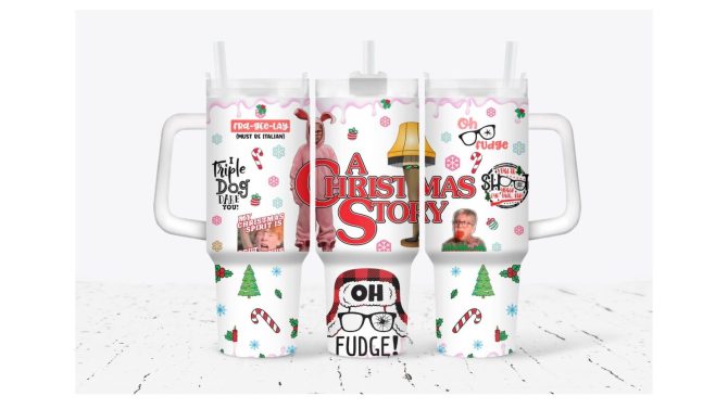 Christmas Story Tv Series Custom Stanley Quencher 40Oz Stainless Steel Tumbler With Handle