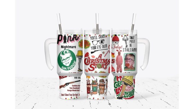 Christmas Story Tv Series Custom Stanley Quencher 40Oz Stainless Steel Tumbler With Handle