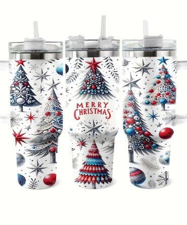 Christmas Tree Magic Custom Stanley Quencher 40Oz Stainless Steel Tumbler With Handle