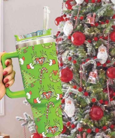 Christmas Trees Custom Stanley Quencher 40Oz Stainless Steel Tumbler
