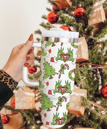 Christmas Trees Custom Stanley Quencher 40Oz Stainless Steel Tumbler