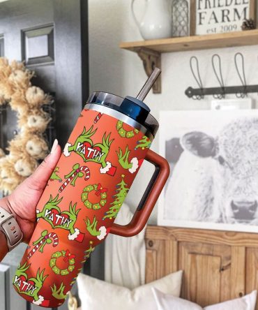 Christmas Trees Custom Stanley Quencher 40Oz Stainless Steel Tumbler