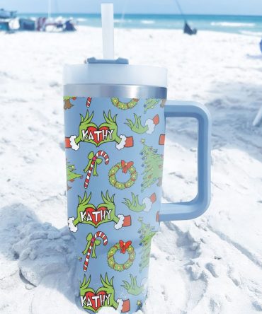 Christmas Trees Custom Stanley Quencher 40Oz Stainless Steel Tumbler