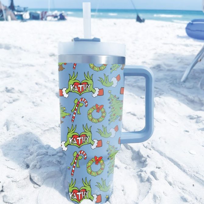 Christmas Trees Custom Stanley Quencher 40Oz Stainless Steel Tumbler