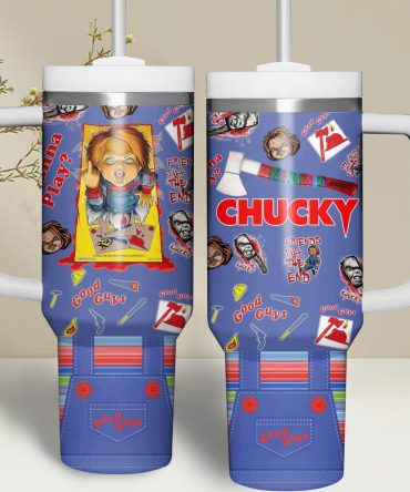Chucky Movies Custom Stanley Quencher 40Oz Stainless Steel Tumbler With Handle
