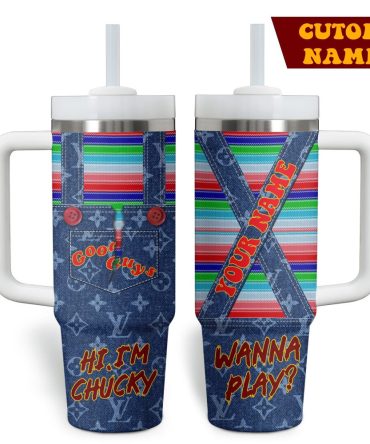 Chucky Movies Custom Stanley Quencher 40Oz Stainless Steel Tumbler With Handle