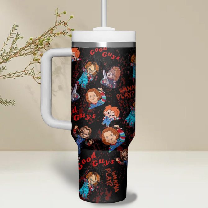 Chucky Tv Series Custom Stanley Quencher 40Oz Stainless Steel - Image 3