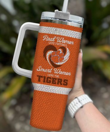Clemson Tigers Ncaa Custom Stanley Quencher 40Oz Stainless Steel Tumbler With Handle
