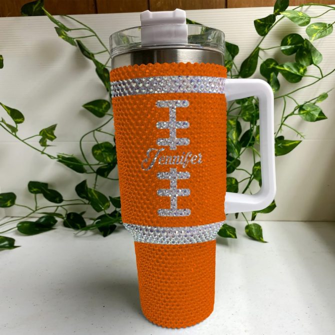 Clemson Tigers Ncaa Custom Stanley Quencher 40Oz Stainless Steel Tumbler With Handle - Image 4